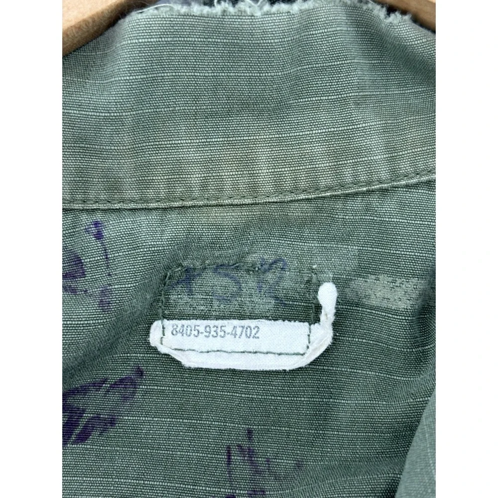 Vietnam Jacket‎ 107 Coat Man's Combat Ripstop Slant Tropical Wind Small RUGGED